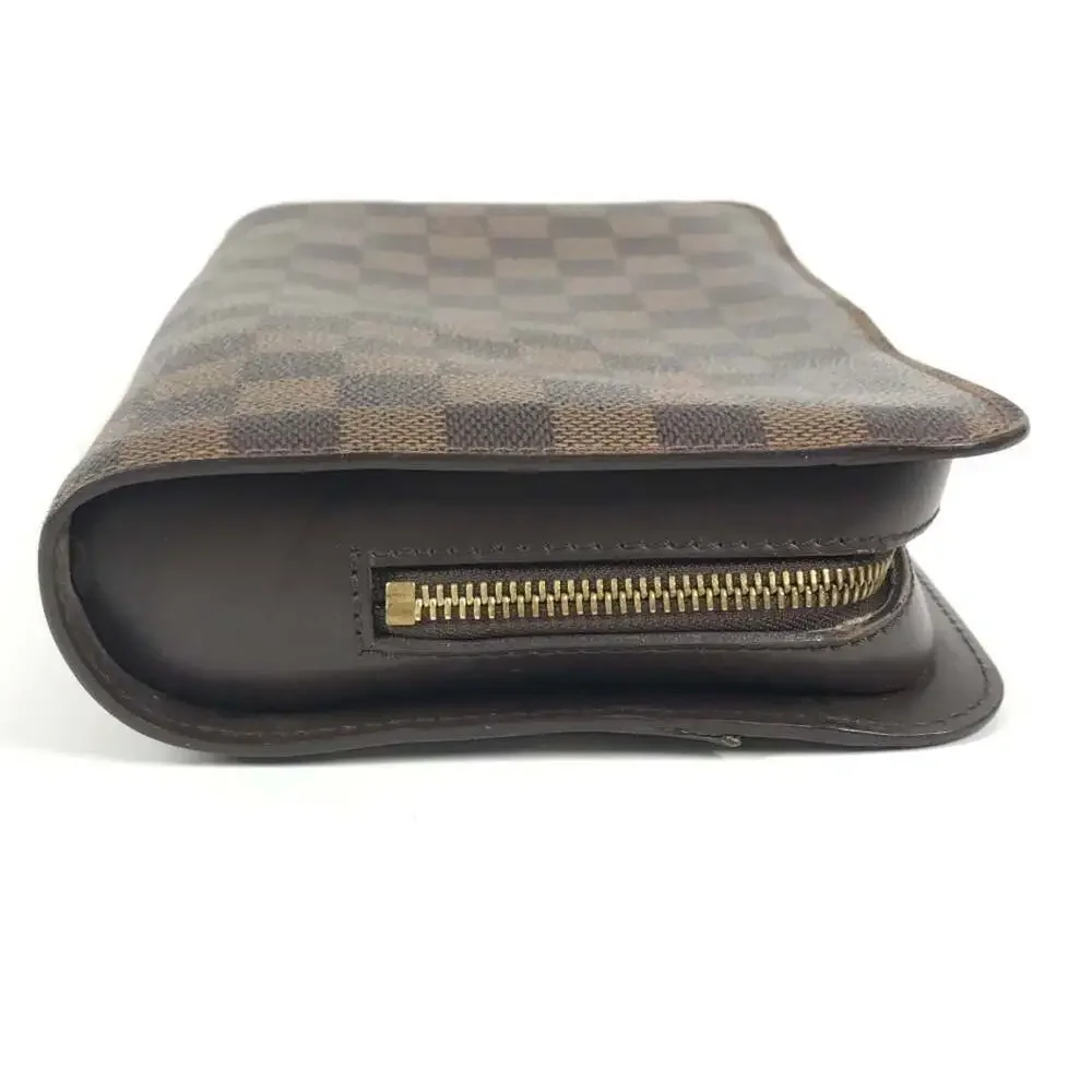 LOUIS VUITTON Brown Damier Canvas Pouch